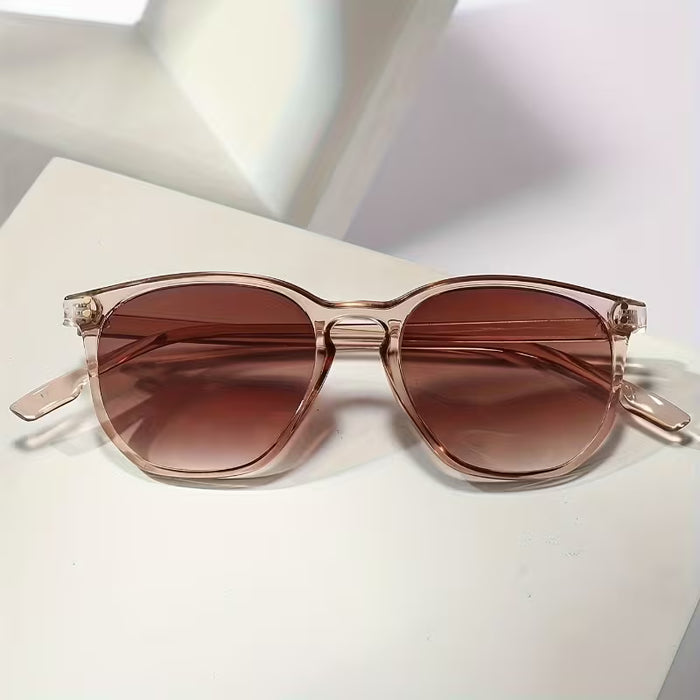 Gafas de Moda Retro con Montura Redonda para Mujer