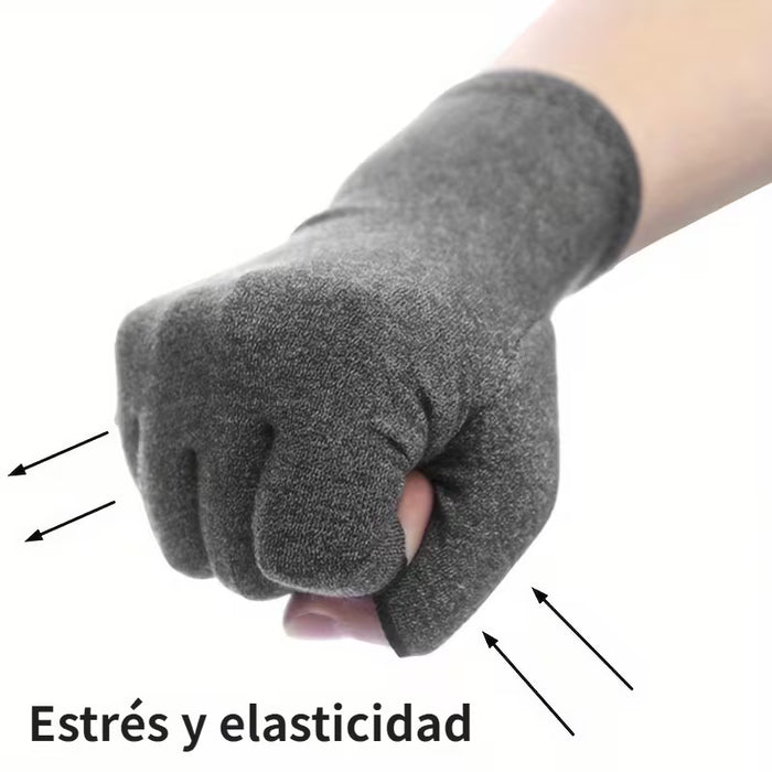 1 par de guantes sin dedos ultrafinos - Alta elasticidad, transpirables, guantes de medio dedo