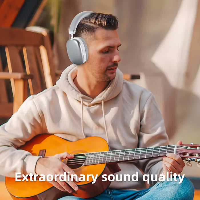 Auriculares Inalámbricos con Sonido Envolvente y Micrófono Incorporado, con 40 Horas de Duración