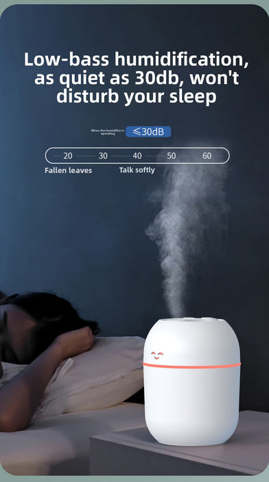 Humidificador compacto adecuado para dormitorios ideal para aromaterapia