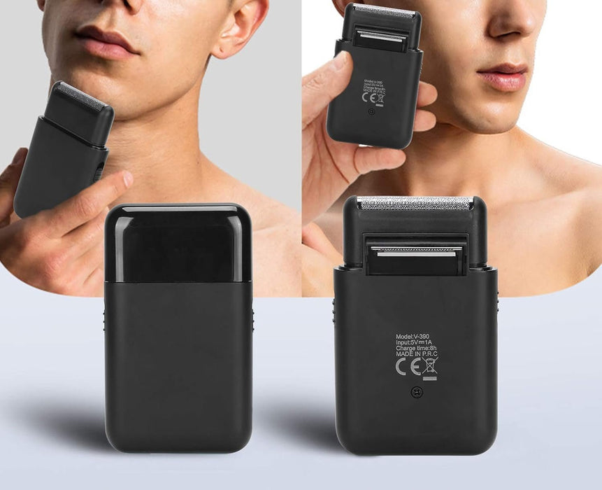 Afeitadora de viaje USB - C, afeitadora eléctrica recargable por USB, afeitadora de barba - Quierox - Tienda Online