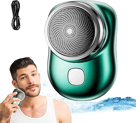 Afeitadora eléctrica portátil, mini afeitadora eléctrica, recargable por USB, impermeable - Quierox - Tienda Online