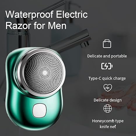 Afeitadora eléctrica portátil, mini afeitadora eléctrica, recargable por USB, impermeable - Quierox - Tienda Online