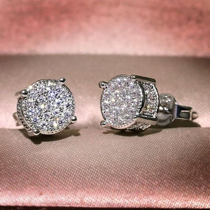 Pendientes Hiphop De Hombre Con Diamantes de imitación