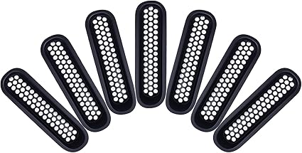 AggAuto Insertos de rejilla compatibles con Jeep Wrangler JK JKU 2007 - 2015, negro mate - Quierox - Tienda Online
