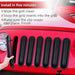 AggAuto Insertos de rejilla compatibles con Jeep Wrangler JK JKU 2007 - 2015, negro mate - Quierox - Tienda Online