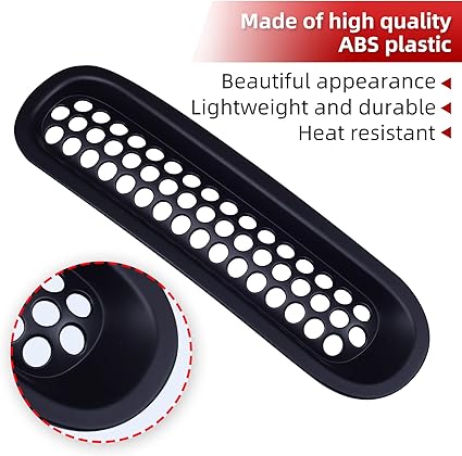 AggAuto Insertos de rejilla compatibles con Jeep Wrangler JK JKU 2007 - 2015, negro mate - Quierox - Tienda Online