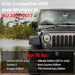 AggAuto Insertos de rejilla compatibles con Jeep Wrangler JK JKU 2007 - 2015, negro mate - Quierox - Tienda Online