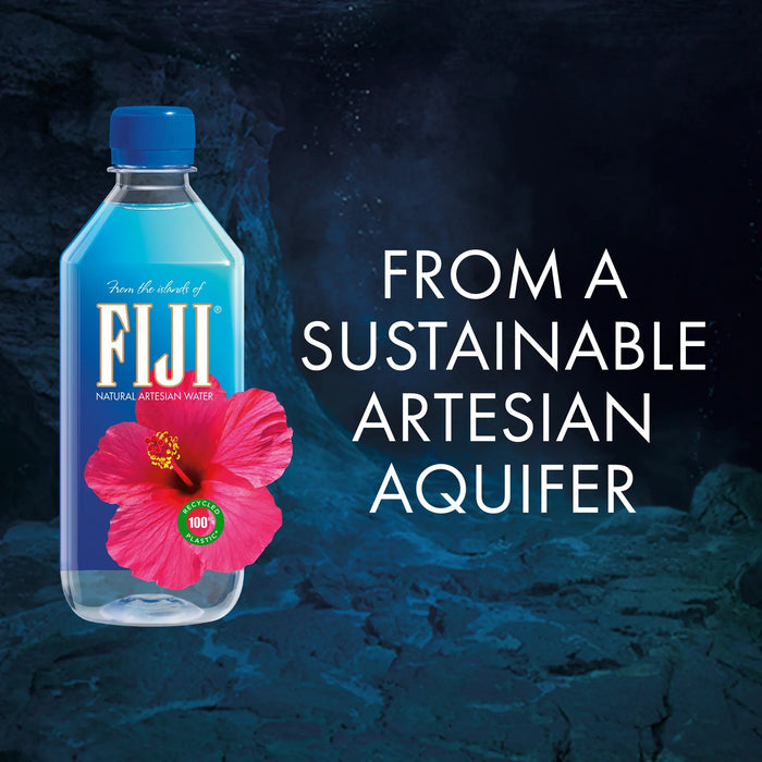 Agua embotellada artesiana natural FIJI 500 ml / 16,9 fl oz (paquete de 24) - Quierox - Tienda Online