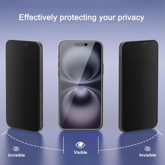Ailun Protector de pantalla de privacidad paquete de 3, para iPhone 16 + protector de lente de cámara - Quierox - Tienda Online