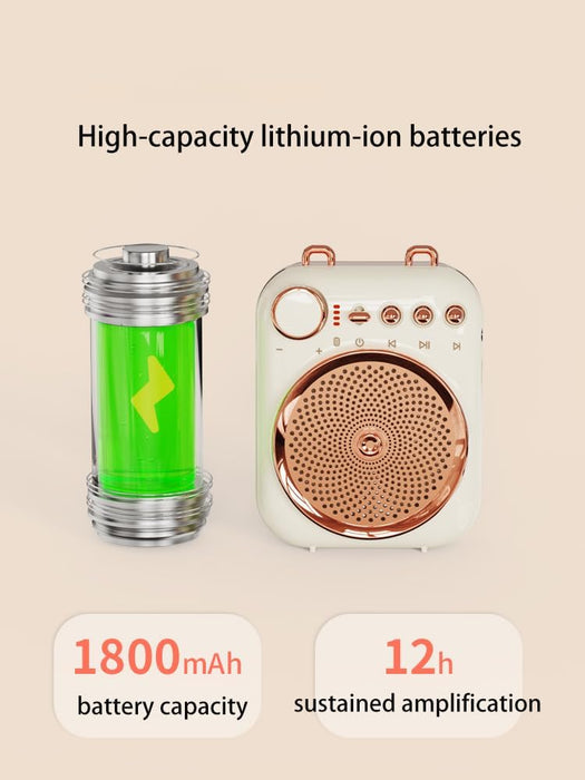 Aisomex Amplificador de voz portátil con auriculares y micrófono - Quierox - Tienda Online