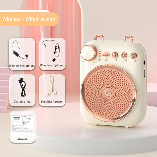 Aisomex Amplificador de voz portátil con auriculares y micrófono - Quierox - Tienda Online