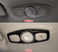 Ajuste de luz de lectura de Color de fibra de carbono para Ford Focus Kuga Escape - Quierox - Tienda Online