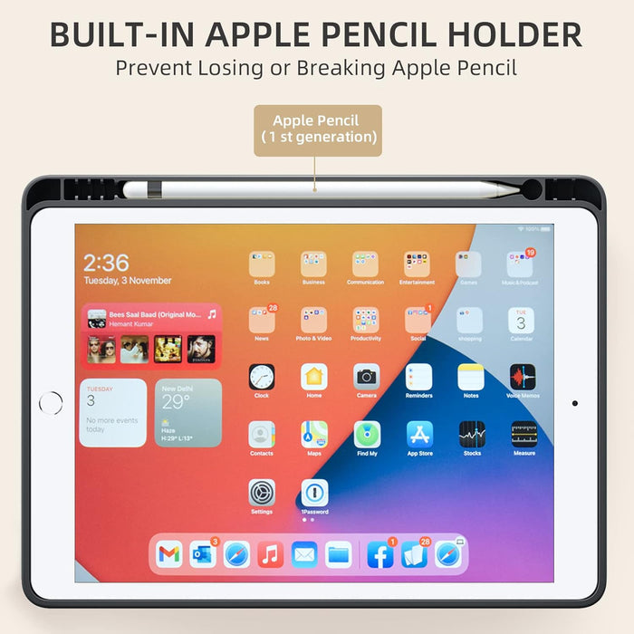Akkerds Funda para iPad, de 9ª/8ª/7ª generación con soporte para lápiz - Quierox - Tienda Online
