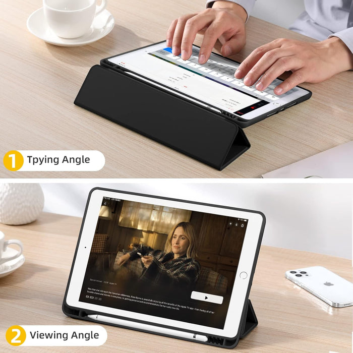 Akkerds Funda para iPad, de 9ª/8ª/7ª generación con soporte para lápiz - Quierox - Tienda Online