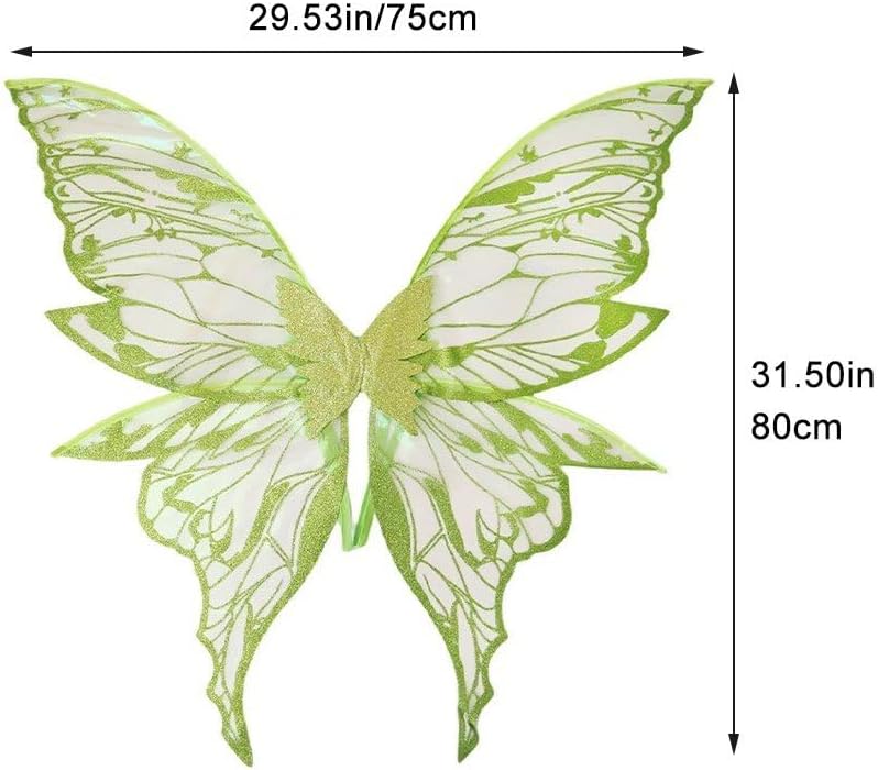Alas grandes de hada, alas de hada de mariposa para niñas y mujeres, alas de mariposa, ángel, elfo - Quierox - Tienda Online