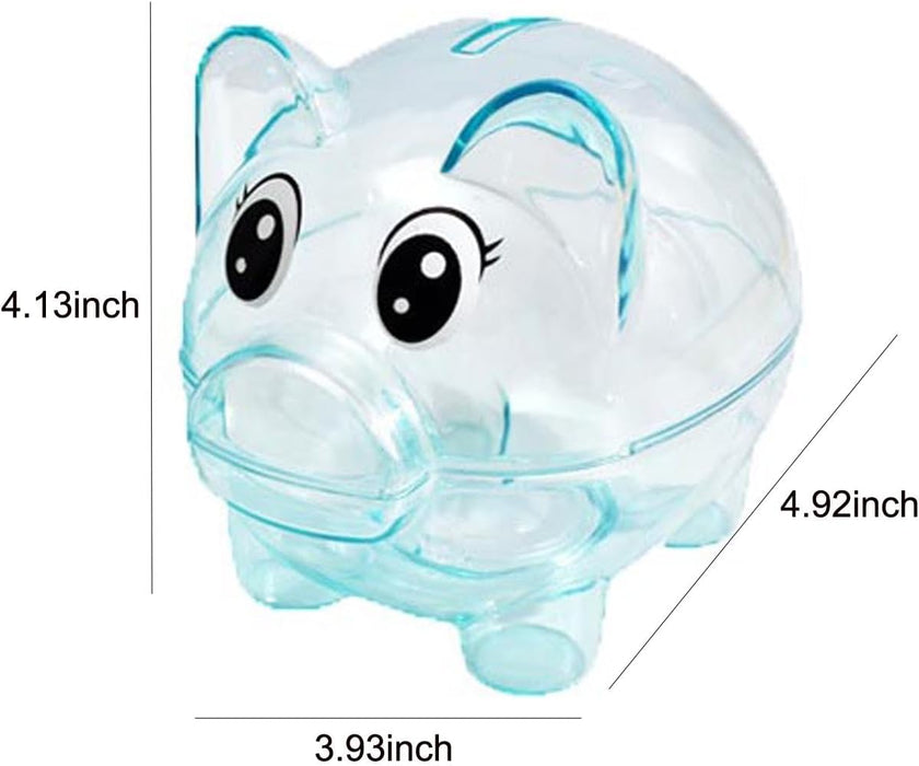 Alcancía, banco de dinero de plástico, tarro de dinero transparente - Quierox - Tienda Online
