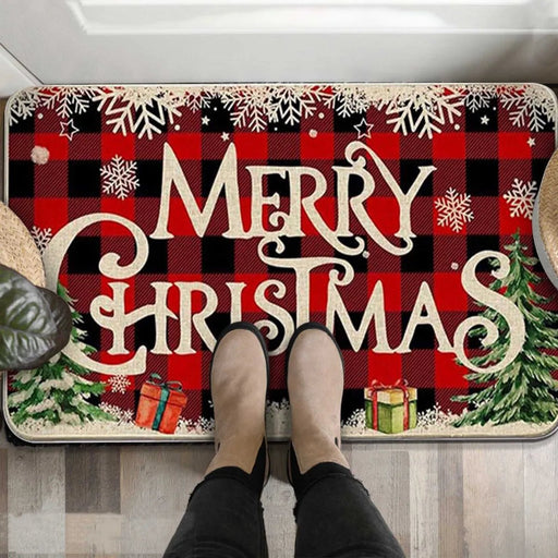 Alfombra de cocina con diseño de renos y árbol de Navidad 50*80cm - Quierox - Tienda Online