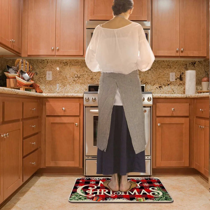 Alfombra de cocina con diseño de renos y árbol de Navidad 50*80cm - Quierox - Tienda Online
