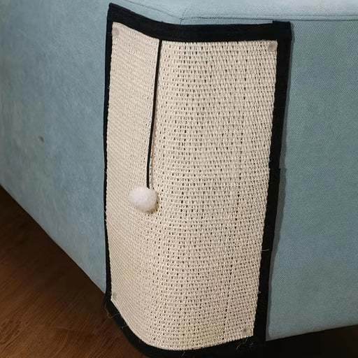 Alfombra de rascado de sisal para gatos - Protector de sofá con bola colgante para gatos - Quierox - Tienda Online