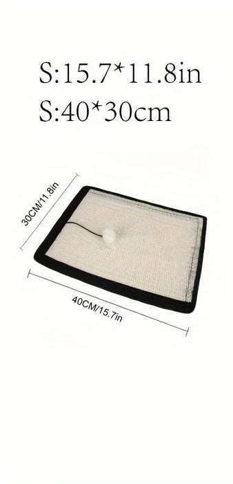 Alfombra de rascado de sisal para gatos - Protector de sofá con bola colgante para gatos - Quierox - Tienda Online