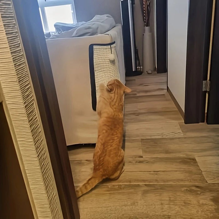 Alfombra de rascado de sisal para gatos - Protector de sofá con bola colgante para gatos - Quierox - Tienda Online