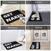 Alfombra en blanco y negro antideslizante, para baño, cocina, garaje 50X80cm - Quierox - Tienda Online