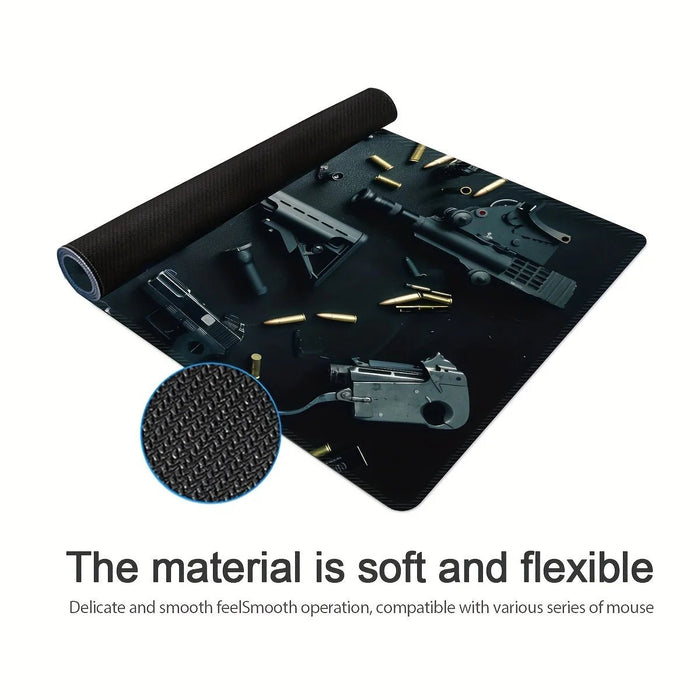 Alfombrilla de escritorio grande para gamers de goma antideslizante 700mmx300mm - Quierox - Tienda Online