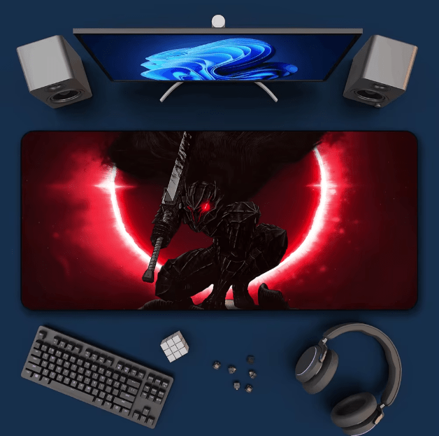 Alfombrilla de ratón Anime Berserk con impresión HD para ordenador de sobremesa - Quierox - Tienda Online