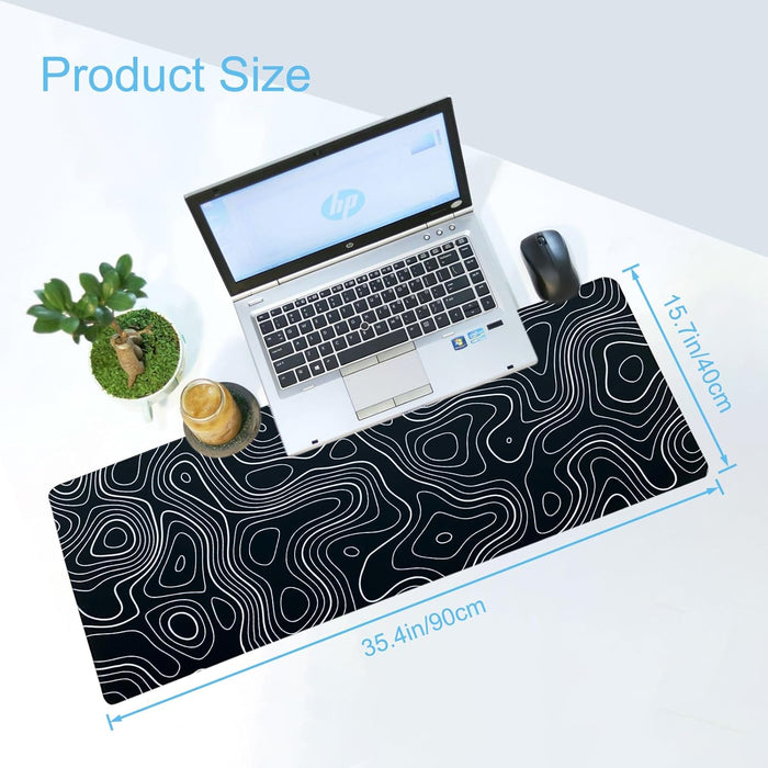 Alfombrilla de ratón grande para juegos de 35,4 x 15,7 pulgadas con borde cosido - Quierox - Tienda Online