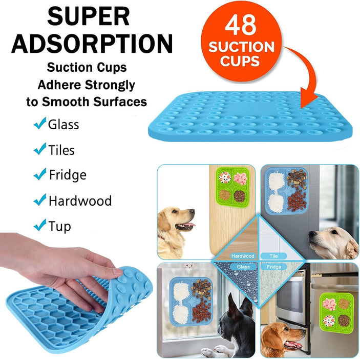 Alfombrilla para lamer perros y gatos, 2 unidades - Quierox - Tienda Online