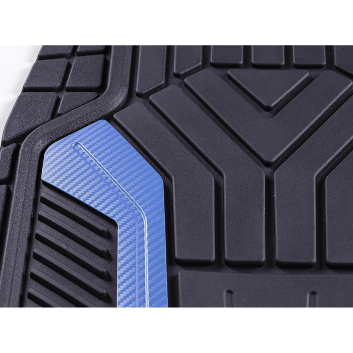 Alfombrillas de goma para coche Auto Drive de 4 pcs, fibra de carbono, ajuste universal - Quierox - Tienda Online