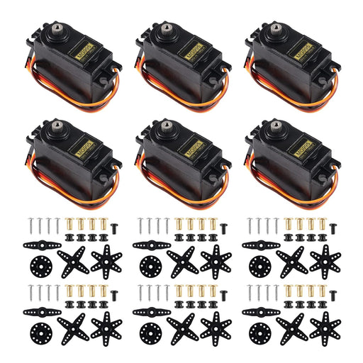 Alinan 6 unids MG995 Servo Micro 180 ° Metal Gear Servo - Quierox - Tienda Online