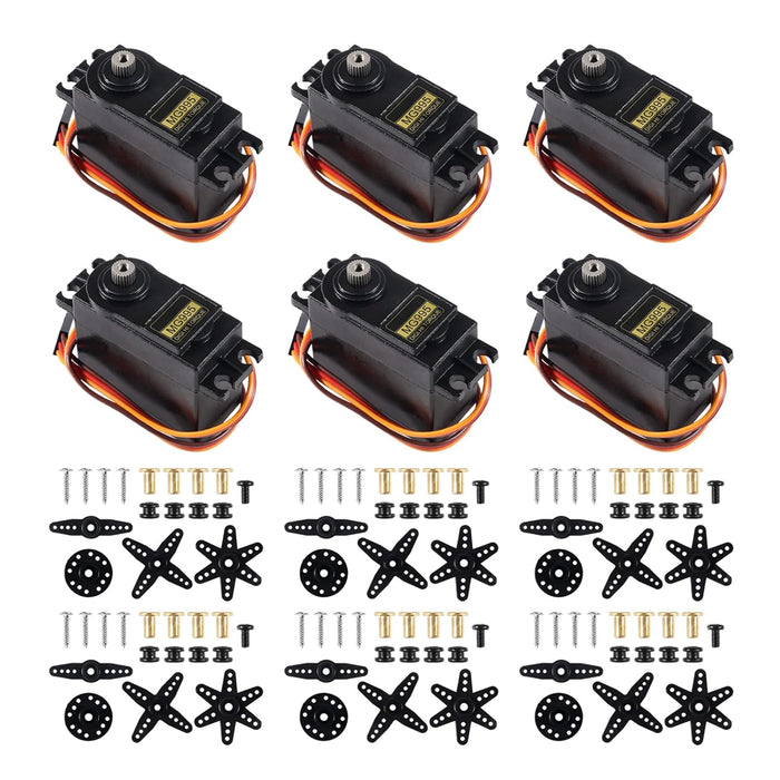 Alinan 6 unids MG995 Servo Micro 180 ° Metal Gear Servo - Quierox - Tienda Online