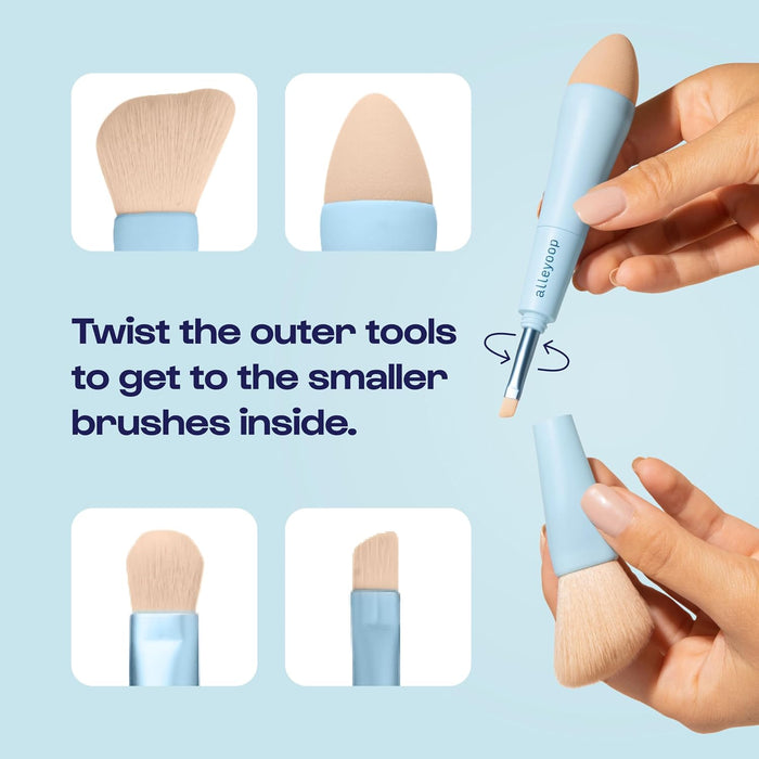 Alleyoop Multi-Tasker - Brocha de maquillaje 4 en 1 - Quierox - Tienda Online