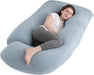 Almohada de Embarazo en Forma de J, Almohada de Embarazo Refrescante de Verano - Quierox - Tienda Online