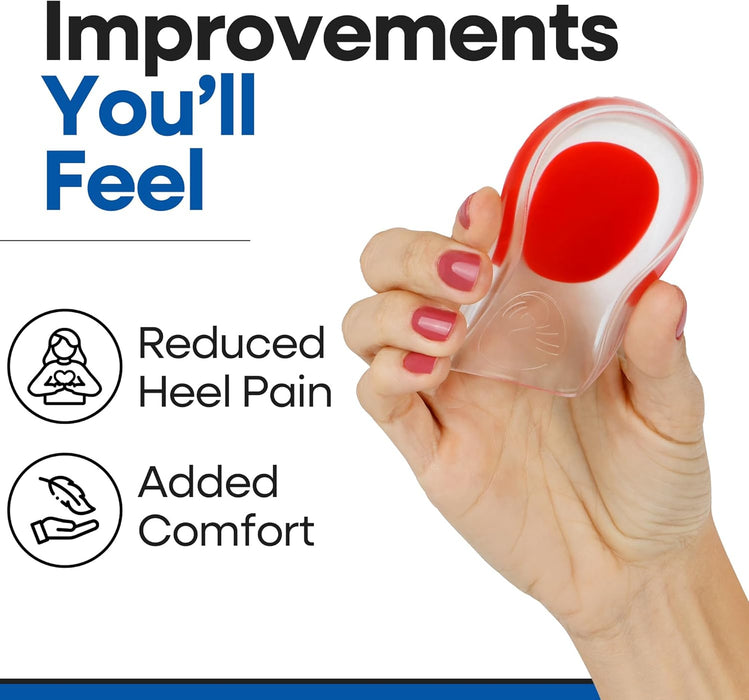Almohadillas de gel para talón | Taloneras para fascitis plantar(tallas S/M, 3 pares) - Quierox - Tienda Online