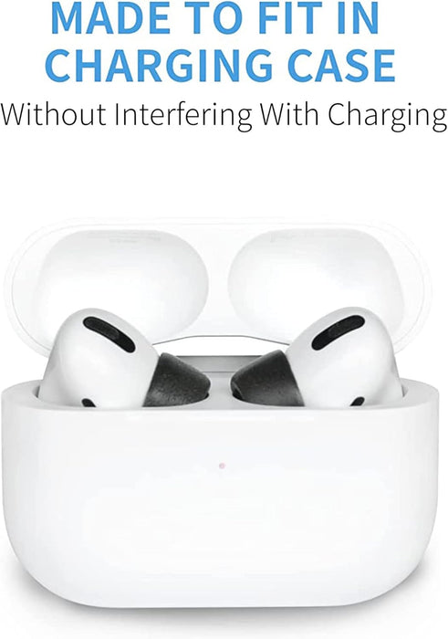 Almohadillas de repuesto de espuma viscoelástica Comply para Apple AirPods Pro 1 y 2, Negras, S (3 pares) - Quierox - Tienda Online