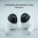 Almohadillas de repuesto de espuma viscoelástica Comply para Apple AirPods Pro 1 y 2, Negras, S (3 pares) - Quierox - Tienda Online