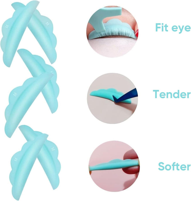 Almohadillas de silicona para permanente de pestañas verdes - Quierox - Tienda Online