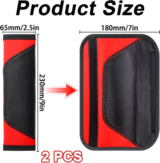 Almohadillas para cinturón de seguridad (2 unidades, transpirables), de cuero sintético - Quierox - Tienda Online