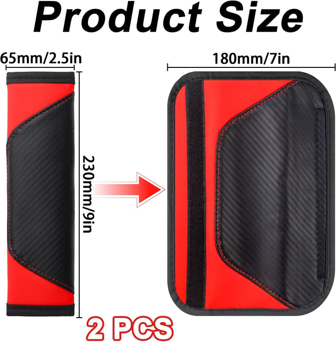 Almohadillas para cinturón de seguridad (2 unidades, transpirables), de cuero sintético - Quierox - Tienda Online