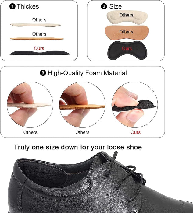 Almohadillas protectoras autoadhesivas para el talón para zapatos