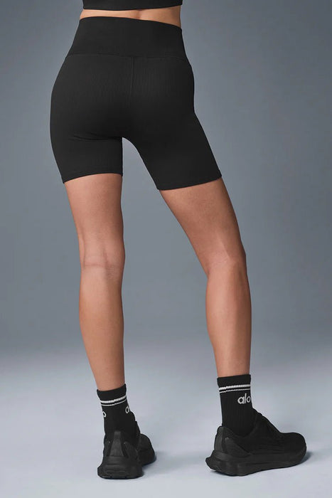 alo Pantalón corto Favorite de canalé, sin costuras y largo de 12,7 cm - Quierox - Tienda Online