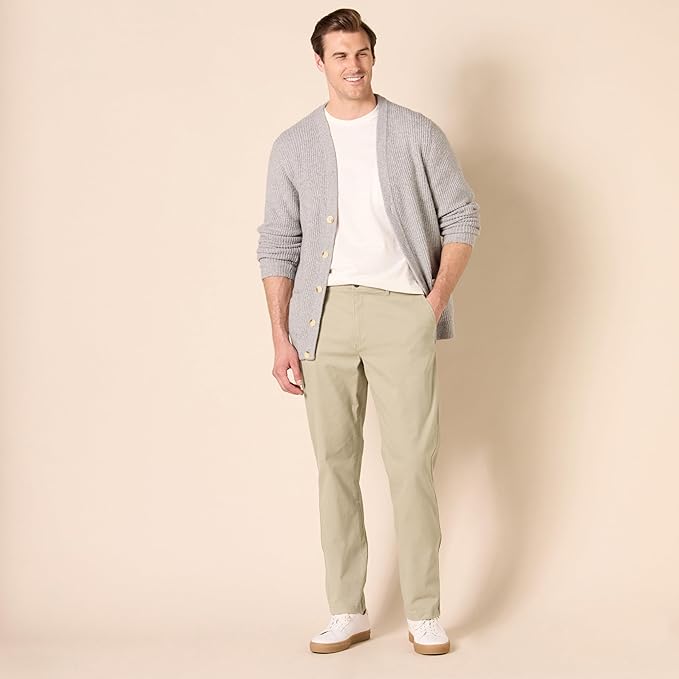 Amazon Essentials Pantalones chinos elásticos informales ajustados para hombre - Quierox - Tienda Online