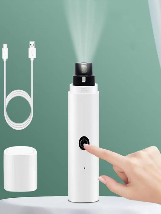 Amoladora de uñas eléctrica recargable de 2 velocidades para mascotas con luz LED - Quierox - Tienda Online