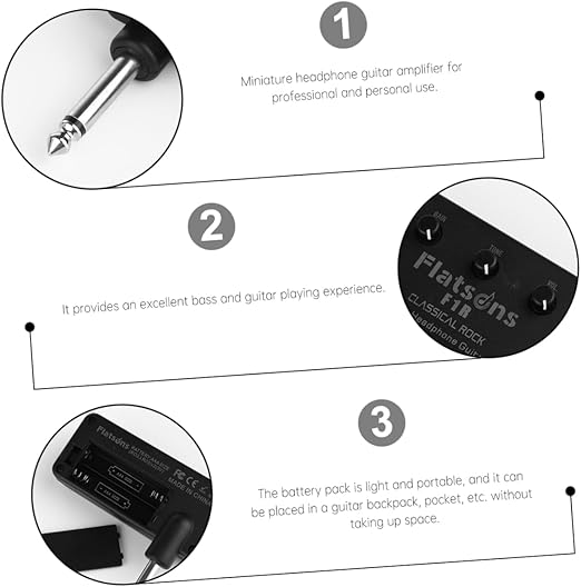 Amplificador de guitarra en miniatura para bajo y guitarra Amplificador de bolsillo portátil - Quierox - Tienda Online