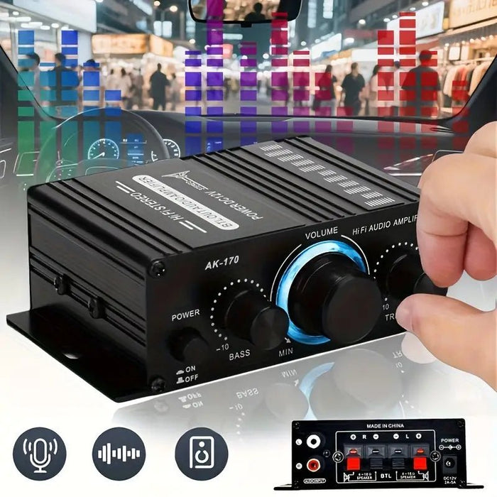 Amplificador de Potencia Mini AK - 170 para Coche, Motocicleta - Quierox - Tienda Online
