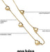 Ana Luisa Jewelry - Cadenas de baño de oro con flores y corazones - Quierox - Tienda Online