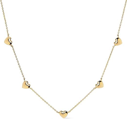 Ana Luisa Jewelry - Cadenas de baño de oro con flores y corazones - Quierox - Tienda Online